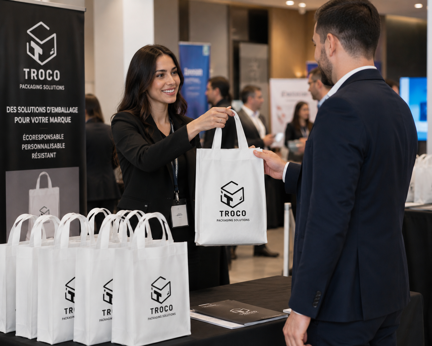 Sac Non Tissé 65G Anse – Sans Logo – Image 4