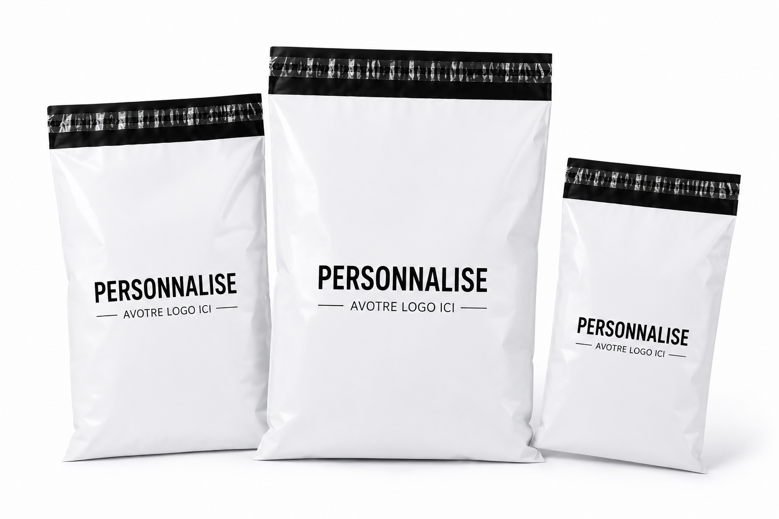 Sachet E-commerce Personnalisé Blanc – Image 2
