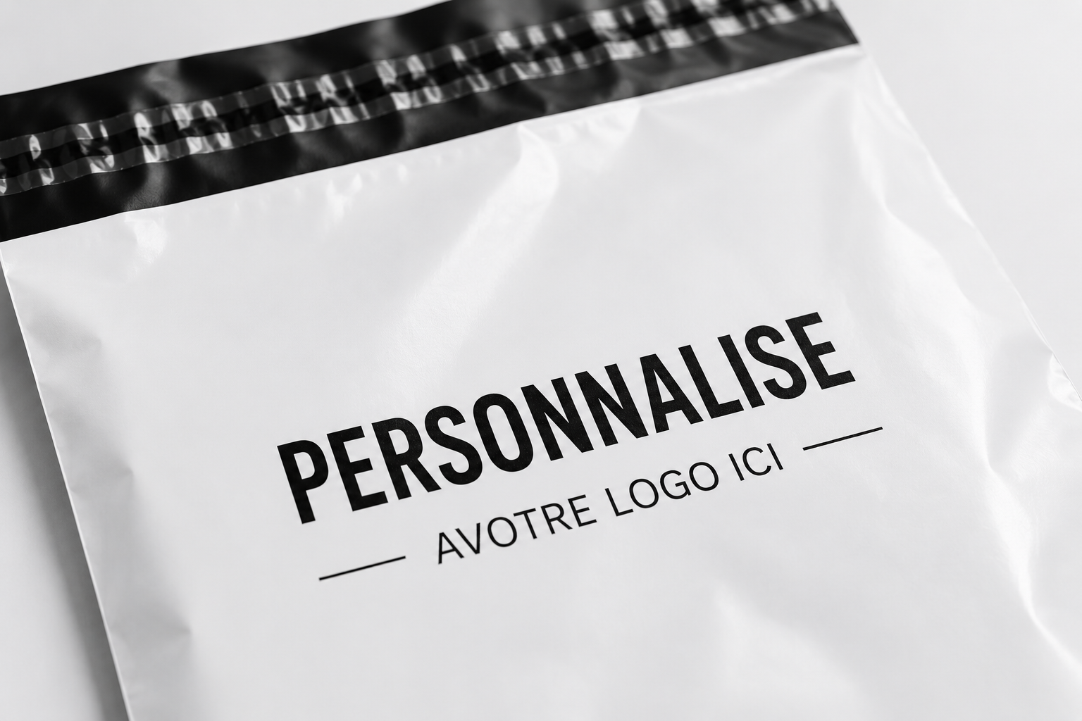 Sachet E-commerce Personnalisé Blanc – Image 3