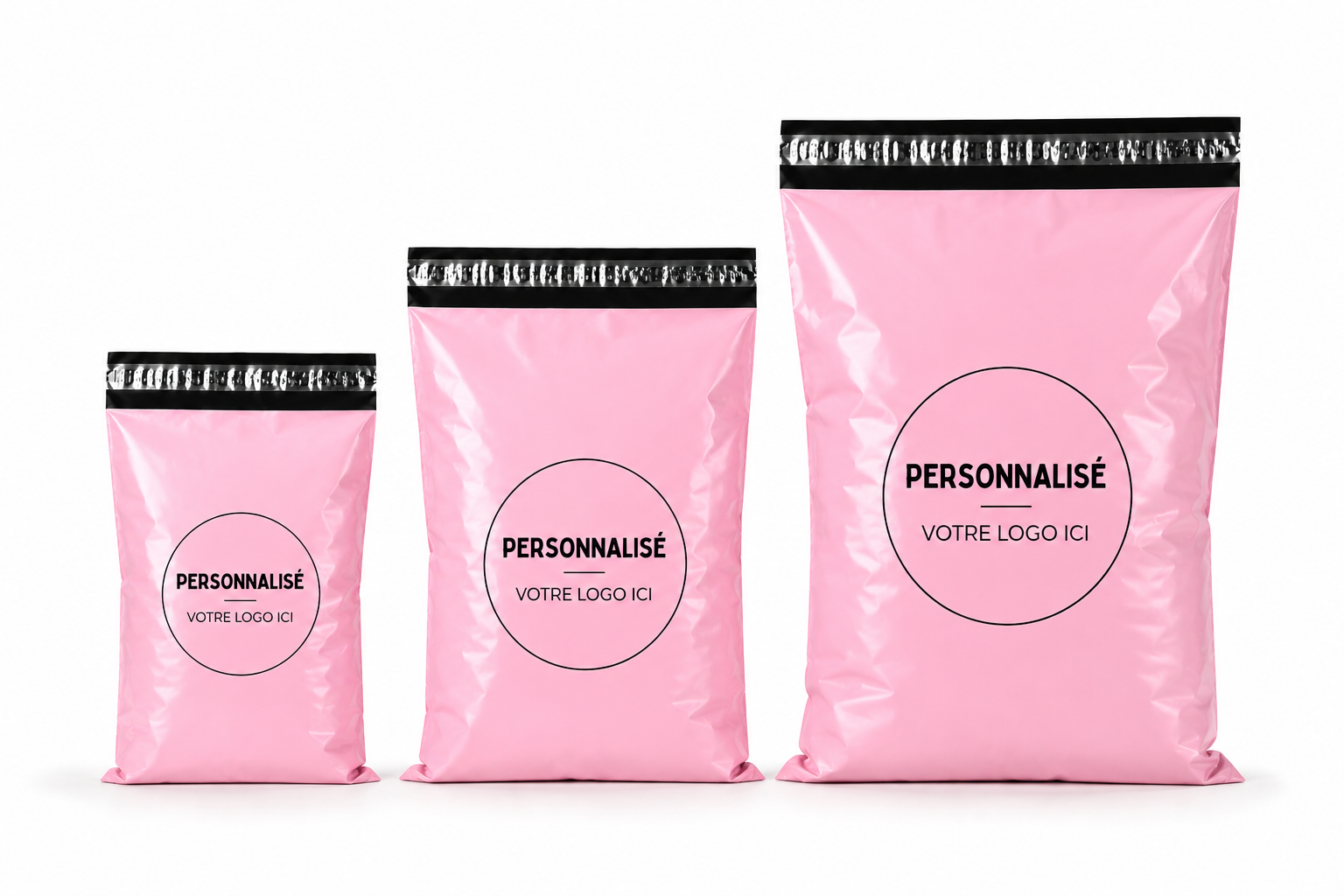 Sachet E-commerce Rose Personnalisé – Image 2