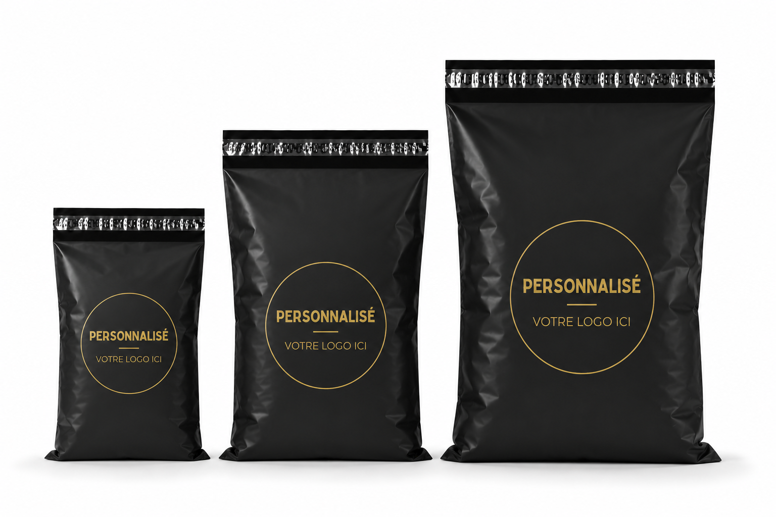 Sachet E-commerce Noir Personnalisé – Image 2